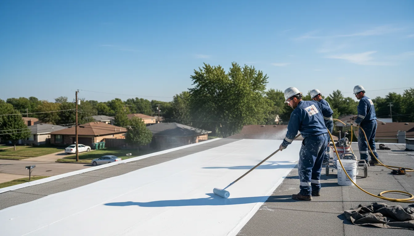 Commercial roof coating in Waldo, OH near me